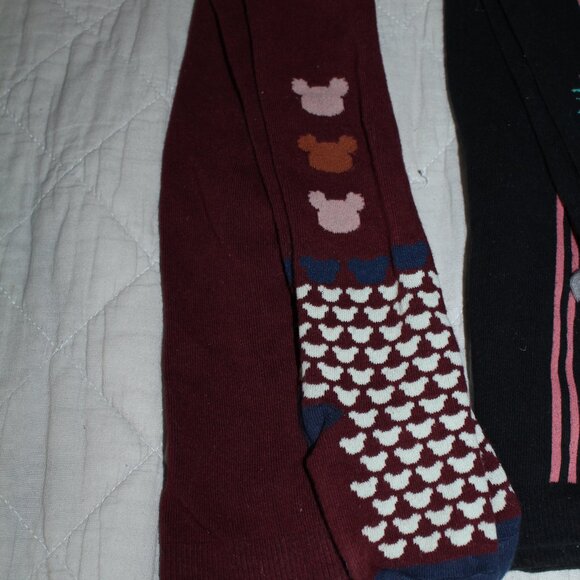 Size 6/7 Lot of 3 Thicker Tights Cotton deux par deux & Boboli - Picture 2 of 4